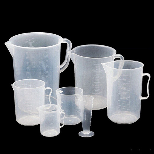Large capacity transparent water cup with scale and handle kitchen baking soy milk plastic measuring cup cold scoop water cup pot with lid 4000ml