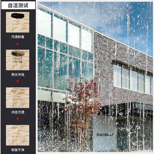 Fair faced concrete exterior wall hanging board, curtain wall hanging board, Rijihua board, clay board, villa decoration material, self-cleaning grade A SKU-25-brick pattern 162H7373R sample