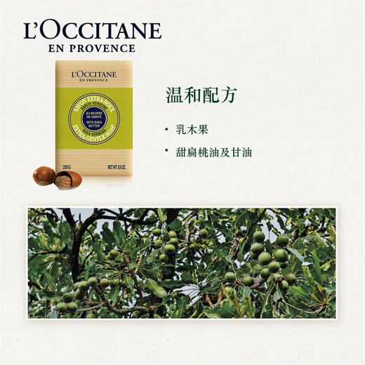 L'Occitane Shea Verbena Cleansing Soap 250g Fragrance Cleansing Bath Soap Hand Washing French Gift