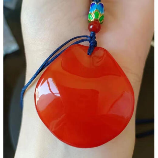 Chishetian. Natural herring stone fish stone pure handmade necklace large and small material stone fish shocking stone blue large pendant fish stone sky combination flat M83-herring stone 108 strings 8*6