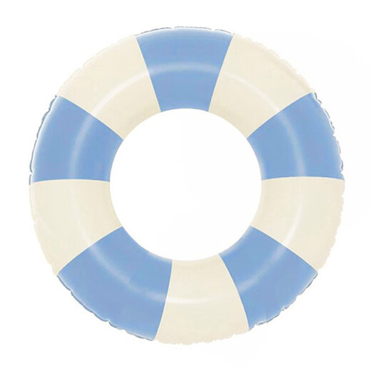 Zhenxiqi adult swimming ring female thickened lifebuoy retro swimming ring inflatable armpit ring adult water swimming equipment blue stripes suitable for 95-150Jin Jin equals 0.5 kg