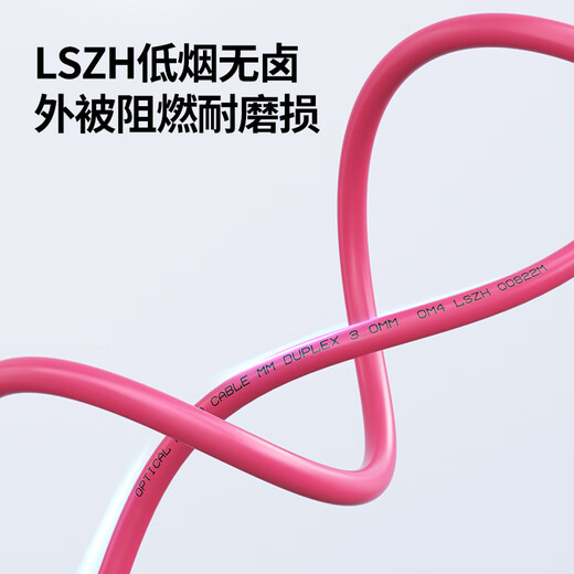 诺可信（Nokoxin）万兆多模光纤跳线lc-lc  OM4双芯尾纤100G速率阻燃低烟无卤LSZH抗弯曲跳纤光纤线 万兆多模双芯跳线 LC-LC（OM4） 1米