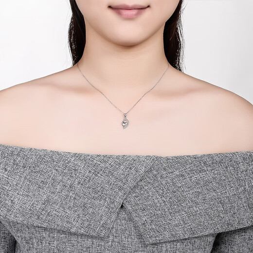 Saturday Fortune (ZLF) PT950 platinum pendant women's car flower heart-to-heart pendant without chain T 1.21g