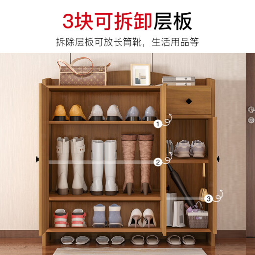 Knorr Mingpin Shoe Cabinet Multi-layer Large Capacity Storage Cabinet Widened Reinforced Dustproof Storage Cabinet Three-Door Partition Simple Shoe Cabinet CZ0954