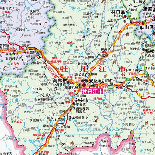 
Heilongjiang map 2025 Heilongjiang Provincial Government Transportation Geographic Map 1068*749 mm