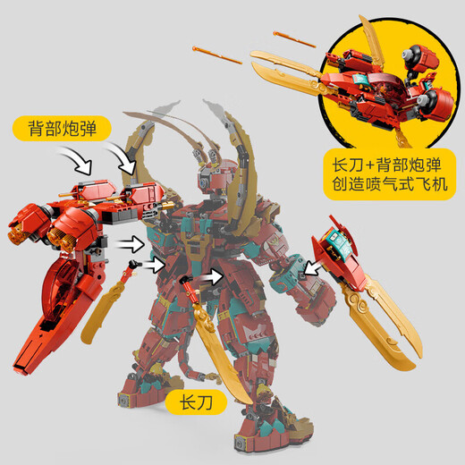 乐高（LEGO）积木拼装悟空小侠80045 齐天大圣变形机甲儿童玩具手办生日礼物