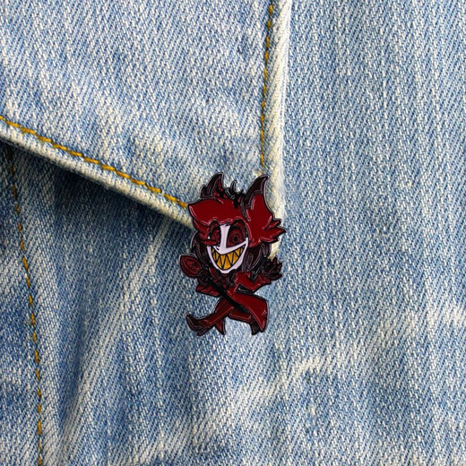 UHFR Hell Inn Alastor Brooch Badge Clothes Backpack Pin Metal Accessories
