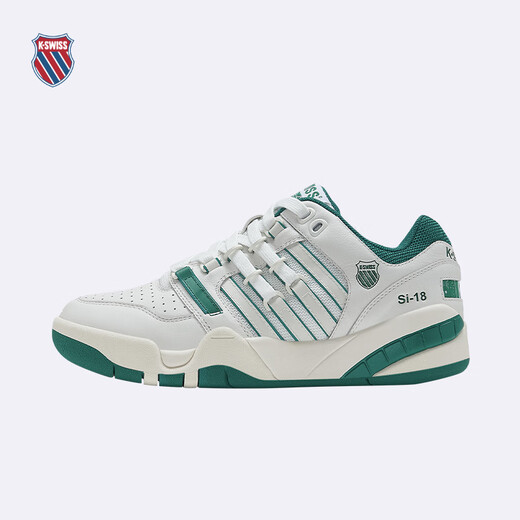 盖世威（K·SWISS）【秀场同款】休闲鞋男女春季情侣款休闲时尚满贯鞋9275-US 108温布尔登白绿诺蓝 女 37