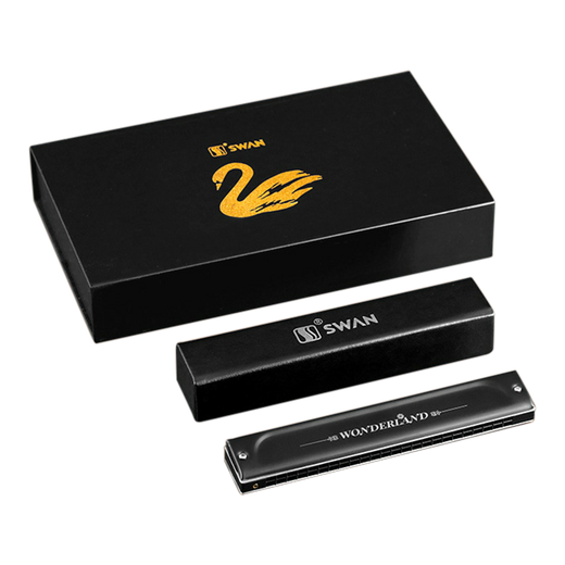 
Swan (SWAN) harmonica adult professional performance level imported gong advanced adult children's musical instrument birthday season gift 28-hole stress [limited gift box]
