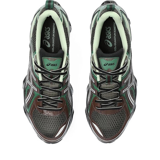 亚瑟士（asics）GEL-QUANTUM KINETIC 复古减震耐磨男士运动休闲鞋跑步鞋 棕褐色/绿1203A270-251 44 标准/US10