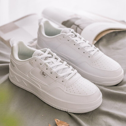 361 Air Force One 361 Grados Tablero de mujeres Zapatos de primavera pareja de primavera zapatos para hombres y mujeres gruesas zapatos pequeños blancos deportes y zapatos casuales 361 grises blancos/ambientales-hombres 6623 42