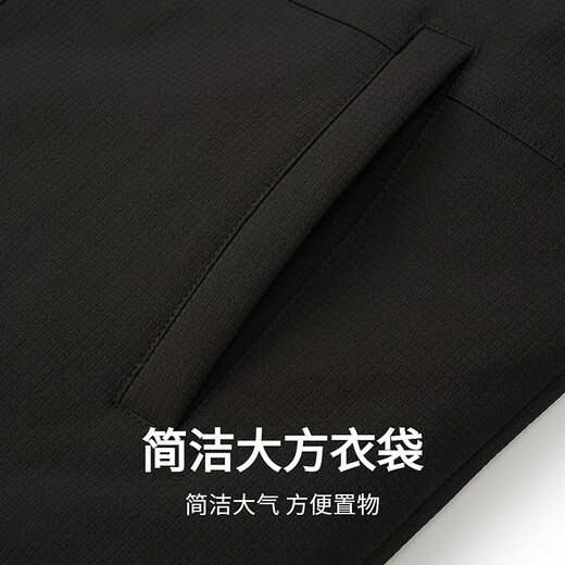 Dances with Wolves Goose Down Liner Black Gold Graphene Lapel Thickened Textured Men's Jacket 001 Black 175