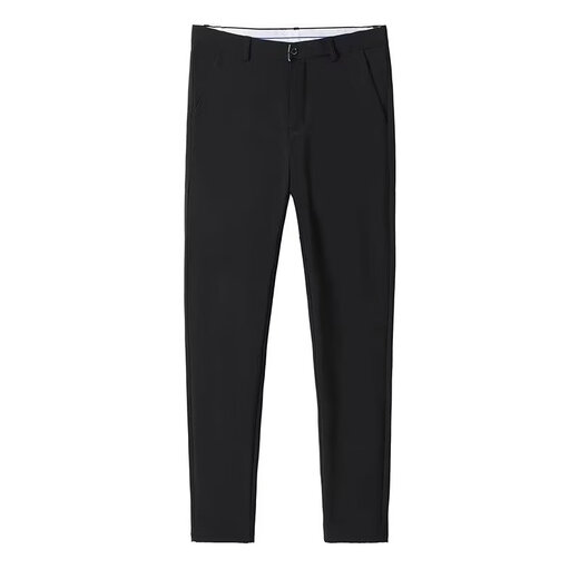Suit trousers for men in autumn, thin, professional formal wear, slim fit, anti-wrinkle, no ironing, straight-leg suit trousers, light luxury casual trousers, black 31 (115Jin Jin is equal to about 0.5kg)