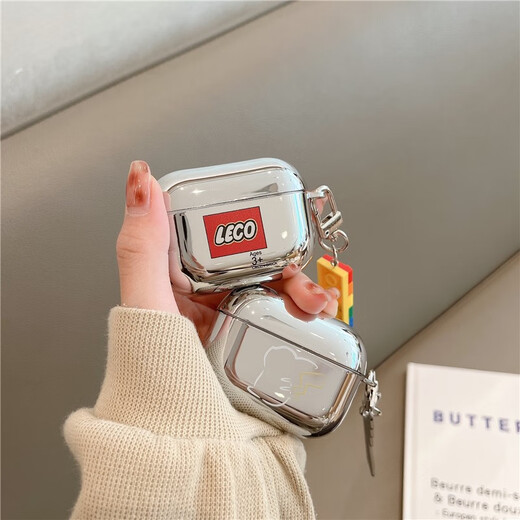 Fantasia air.pods pro2 protective cover Apple air.pods 3rd generation earphones protective cover Trendy brand building blocks Apple Bluetooth earphones second and third generation cases White line Pikachu + tail pendant Apple AirPods Pro second generation