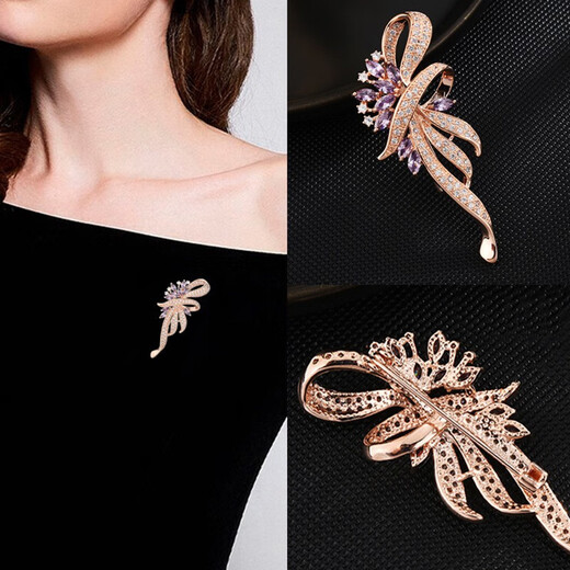 QUAMER Weekly Brooch Gift Box Set High-end Corsage Pin Niche Brooch Suit Birthday Set 1