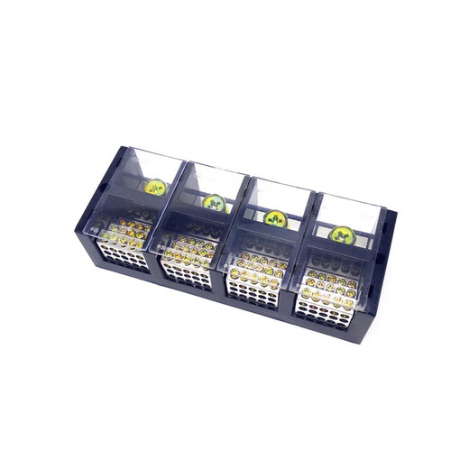 Three-in and multiple-out branch terminal JHT high-current three-phase four-wire high-power terminal block splitter wire three-in and three-out (1 point 1) 250A three-in and three-out (1 point 1)