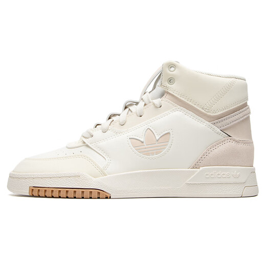 Adidas official website Clover men's shoes for women's shoes for spring and autumn men and women's large LOGO high-top sports casual shoes cushioning board shoes IF2677/Street trend/Leather upper 36 [Suggested foot length 22 cm]