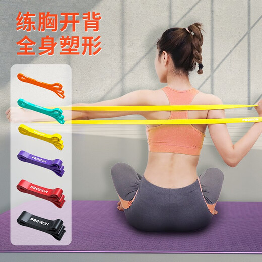 PROIRON Resistance Band Fitness Stretch Elastic Circle Professional Stretch Belt Pull-Up Stretch Rubber Belt Dark Red Resistance About 45-60KG