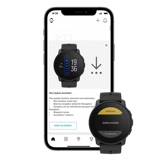 SUUNTO Men's Watch SUUNTO 9 Outdoor Smart Sports Watch Men's Watch Waterproof Color Screen Touch GPS Navigation Birch White/Titanium White