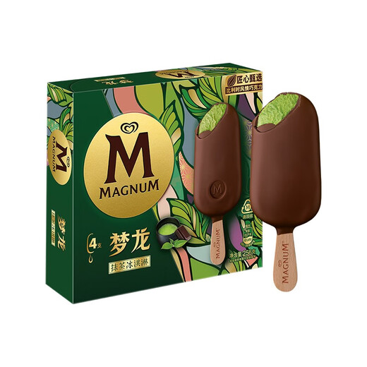 Menglong Wang Jiaer recommends Heluxue Matcha flavored ice cream 64g*4 pieces ice cream ice cream
