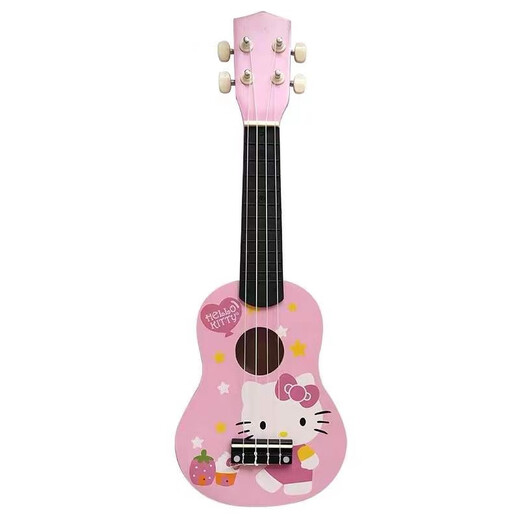 TMAX Kinder-Ukulele 21 Zoll Cartoon süße kleine Gitarren-Ukulele für Jungen und Mädchen Anfänger-Ukulele 1 Zoll rosa Schmetterling 21 Zoll