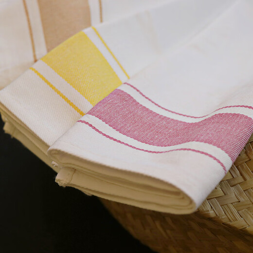 Luoshi hotel cotton mouth cloth 35*50cm* mixed color 5-pack glass wiping cloth special towel wine glass wiping cloth
