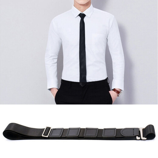 Shirt sleeve hoop corset artifact, unisex business shirt, anti-slip, anti-wrinkle, anti-slip, invisible straps, formal shirt top fixation, 3.0CM upgrade