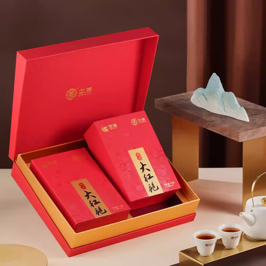 Seeball Tea at679 Premium Dahongpao Special Wuyi Rock Tea Oolong Tee High-End Gift Box Geschenk Tee Geschenk 200g*1 Schachtel (mit Geschenktüte)