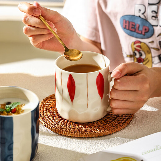 Sheri Japanese mug ins style high-looking ceramic drinking cup girls office home coffee cup couple cup four combinations Specifications see picture 2