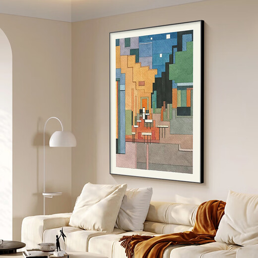 Long time no see, Van Gogh's famous painting, abstract living room decoration painting, light luxury and high-end sofa background wall hanging painting, floor-standing painting