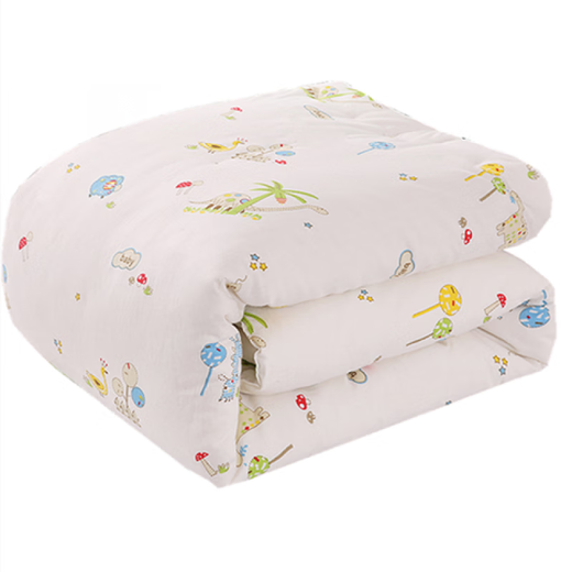 Abay Children's Pure Cotton Quilt Newborn Baby Baby Quilt Kindergarten Nap Thickened Primary School Student Spring Autumn Winter Quilt 0.5 Jin Jin equals 0.5 kg and gets half Jin more Jin equals 0.5 kg 100*120cm