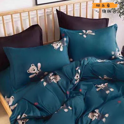 旭禾象枕头套一对2只装成人大号标准枕套单只48x74cm枕芯套单人枕套加厚 摩卡_(时尚) (一对)枕套48*74cm__不掉色