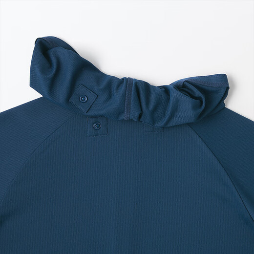 MUJI older children's UV-resistant, easy-drying zipper hoodie, children's outerwear, sun protection clothing CB1J1A4S Navy Blue 110/56A