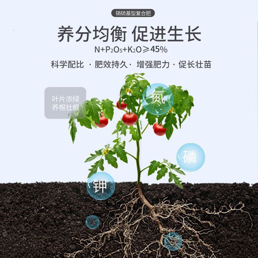 Manmanlong Compound Fertilizer Vegetable Nitrogen Phosphorus Potassium Compound Fertilizer Agricultural Fruit Tree Flower General Granular Fertilizer 9Jin Jin equal to 0.5kg