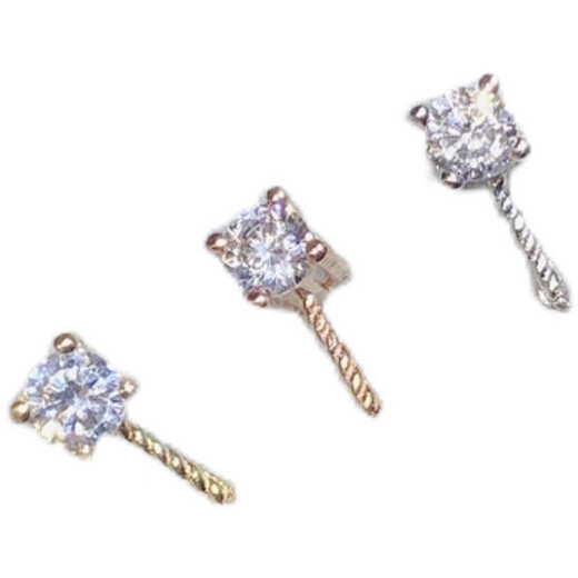 Golden Princess Pendant Head 18K Gold Zircon Pendant Empty Holder DIY Accessories Pearl Thickened AU750 Handmade Holder 1 18k Gold Princess Holder