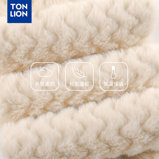 TonLion 2025 new cold-proof and warm bear plush hat scarf gloves all-in-one women's winter thickened ear protection cycling hat red