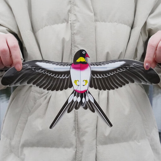 Angelrute, kleiner Drachen, Kinderbrise, einfach zu fliegen, dynamisch, Internet, Berühmtheit, speziell, handgehalten, Kind, kleiner Mini-Vogel, dynamisch, bunt, Schmetterling, 40 cm Rute + 30 m Leine