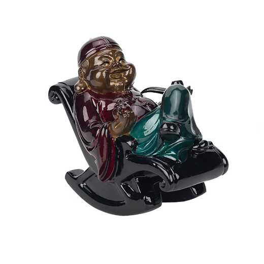 Heart Cocoon Tea Pet Color Changing Tea Play Warmth Feeling Happy Landlord Lao Cai Rocking Chair Kung Fu Tea Set Tea Tray Boutique Ornament Fun Gift Color Changing Tea Pet One (Gold)