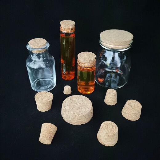 Oak stopper glass bottle stopper cork stopper tapered cork bottle stopper bottle cap wine stopper lid wine jar stopper wooden red wine wine cork universal stopper wish bottle glass bottle 10 pcs 39*33*20