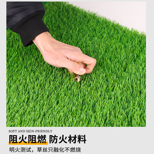 Lezijun simulated lawn, artificial turf, artificial fake lawn carpet, simulated plastic lawn mat, outdoor 2cm green net 2*4