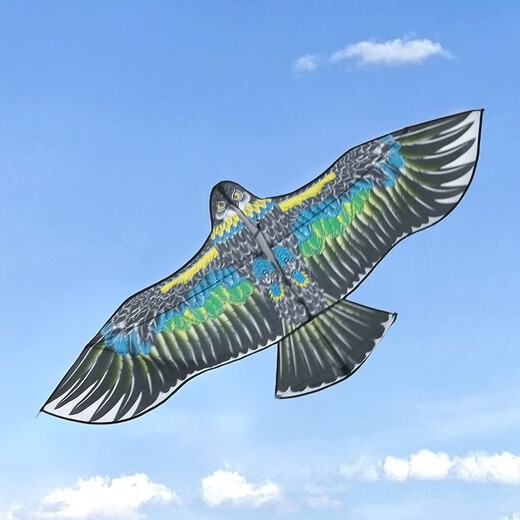 Sound en direct Eagle Kite Enfants adultes Weifang Kite Super Large Breeze Easy Fly Kite Reel Outdoor Parent-Child Boy and Girl 1,8 mètres Eagle Kite + 300 mètres Wael Wheel
