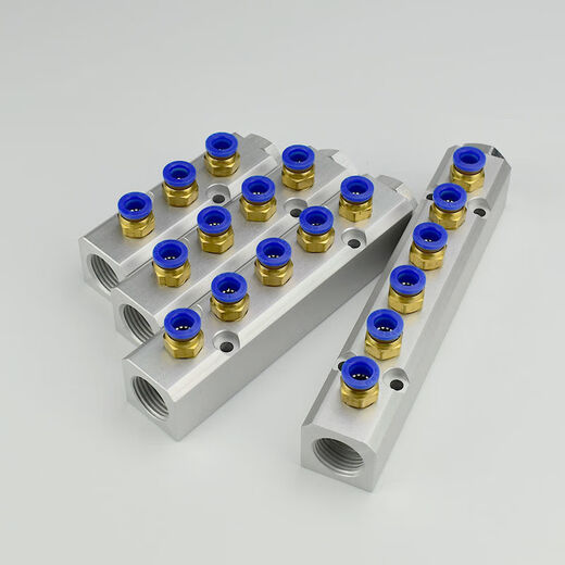 Air exhaust 30X30 compact gas diverter manifold air pipe diverter oil drain distributor pneumatic distributor 2 positions 4 holes 30x30 compact