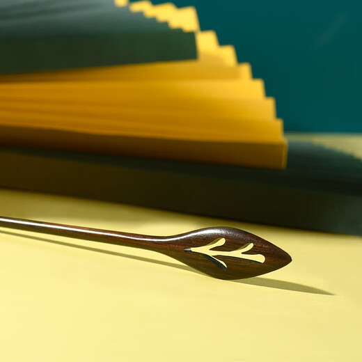 Carpenter Tan's antique Hanfu hair accessories, black sandalwood hairpins, sprouts, modern simple plates, gifts for girlfriends and wives, sprouts