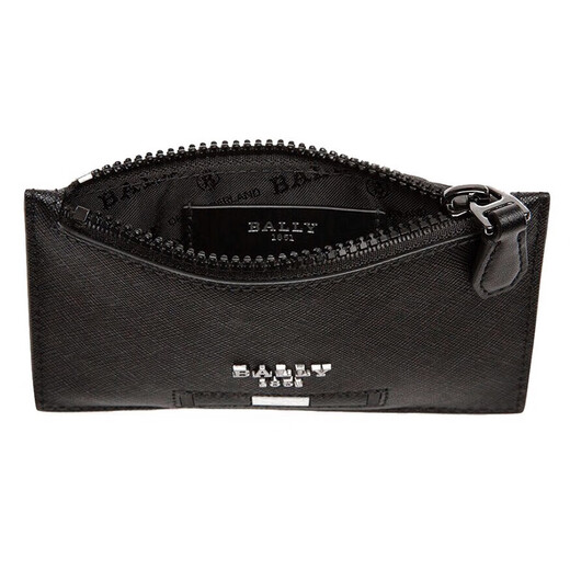 BALLY wallet men's leather grain coin purse card holder 6238942 Chinese Valentine's Day black