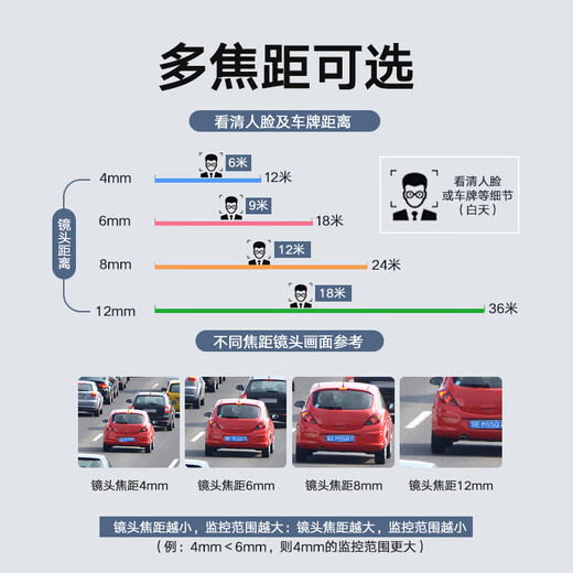 HIKVISION海康威视监控摄像头200万红外全彩夜视AI人形检测可录音POE网线供电室内外监控B12HV3-LA   6mm