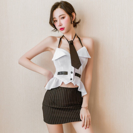 JPHZNB Pyjama sexy couple stimulation uniforme pur désir lit érotique tentation attaque vitesse chemise sous-vêtements 7029 jeu de rôle jk tenue de femme de chambre lapin fille sac secrétaire pyjama sexy et pratique sexe pour les grandes filles