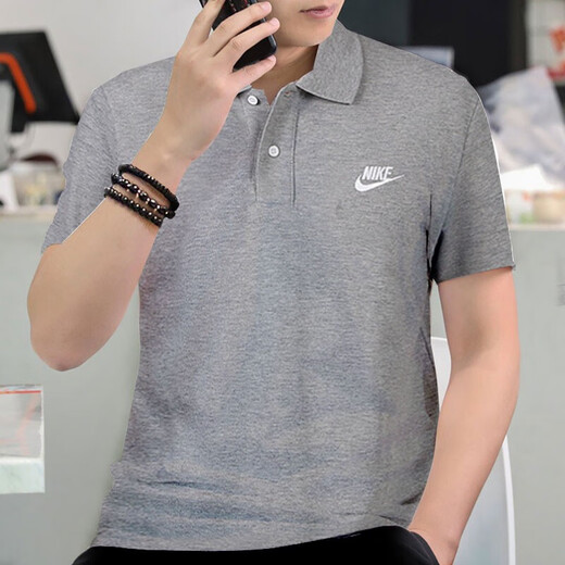 
Nike (NIKE) men's top 25 summer new fashion casual lapel breathable quick-drying polo shirt sportswear short-sleeved T-shirt trend FN3895-063 XL