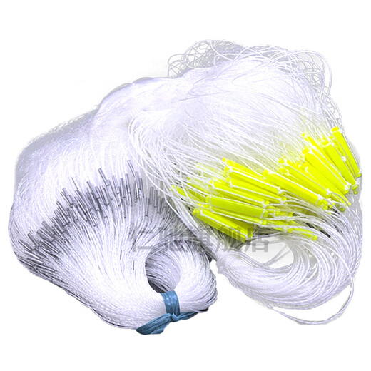 Fishing net sinking net three-layer fish net wire mesh thickened and weighted fishing three-in-one sticky net single layer floating net carp and silver carp three layers 1.2 meters high 5 fingers 20 meters weighted sinking net