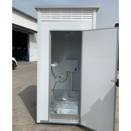 Huili's mobile toilet, bathroom, shower room, integrated household outdoor rural dry toilet park temporary environmentally friendly toilet 1.1*1.1*2.35 meters straight discharge