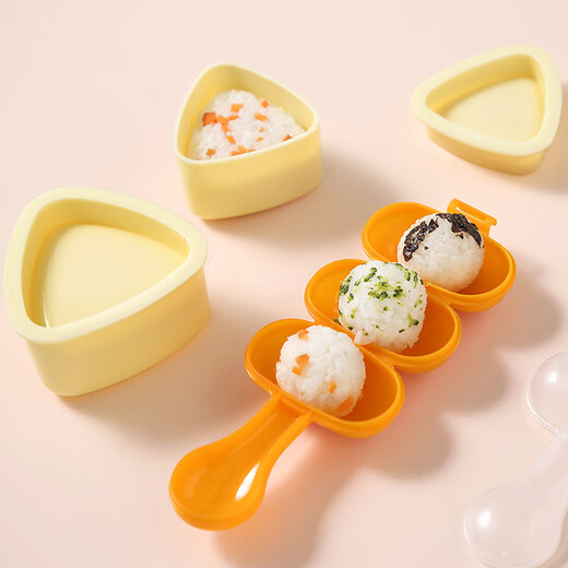 Jackino baby rice ball mold shake shake rice ball artifact sushi tool abrasive sushi mold seven-piece set